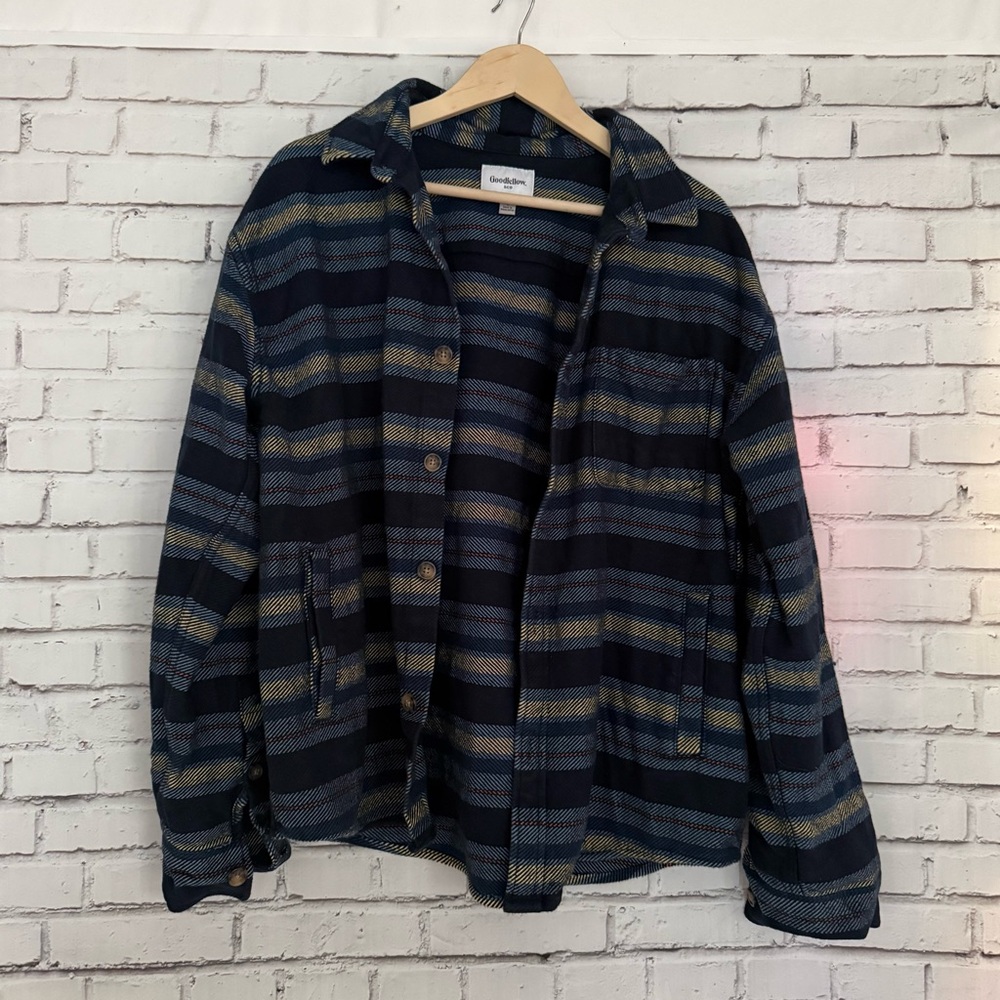 Goodfellow & Co Multicolor Striped Shacket - Picture 2 of 4